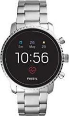 Fossil Gen 4 45mm, silver Explorist stainless stell Touchscreen Men's Smartwatch with Heart Rate, GPS, Music storage and Smartphone Notifications FTW4011