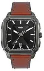 Fossil Inscription Analog Black Dial Men's Watch FS5934