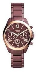 Fossil Modern Courier Analog Red Dial Women's Watch BQ3281