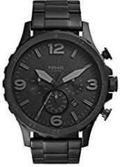 Fossil Nate Chronograph Black Dial Men's Watch JR1401