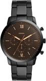 Fossil Neutra Analog Black Dial Men's Watch FS5525