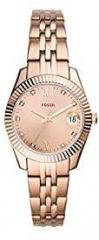 Fossil Scarlette Mini Analog Gold Dial Women's Watch ES4898