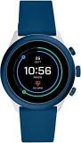 Fossil Sport 43mm, Blue Unisex Metal And Silicone Touchscreen Smartwatch With AMOLED Screen, Heart Rate, GPS, NFC, Music Storage And Smartphone Notifications FTW4036