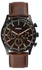 Fossil Sullivan Analog Black Dial Men's Leather Watch BQ2457