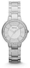 Fossil Virginia Silver Watch ES3282