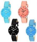 Frida Analogue Multi Colour Set Of 4 Combo Watches For Women And Girls_G 605 All Col