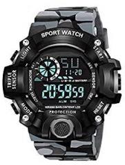 FROZIL Digital Watch Shockproof Multi Functional Automatic Full Black Color Strap Waterproof Digital Sports Watch for Men's Kids Watch for Boys Watch for Men Pack of 1