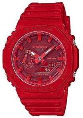 G Shock Men Red Dial Analog Digital GA 2100 4ADR G988