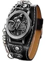 Generic Analog Round Bhoot Corrector Bike Stylist Black Unisex Watch