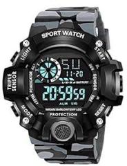 Generic Dark Claude Versatile Digital Sports Watch: Black Dial for Men and Boys