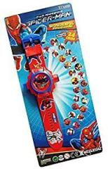 Generic Digital 24 Images Spiderman Projector Watch for Kids Unisex, Assorted Design