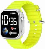 Generic Digital Earth Ultra Look Multi Logo Green Unisex Watch