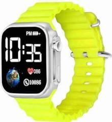 Generic Digital Earth Ultra Look Multi Logo Green Unisex Watch