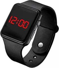 Generic New Generation Black Dial Square LED Watch Unisex Black