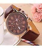 Geneva Analogue Brown Dial Unisex Watch Shvm14