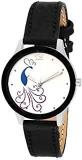 GLAMEXY Analogue White Dial Unisex Watch White Dial Black Colored Strap