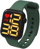 GRR GARHIL Unisex Sports Casual Digital Led Watch For Boys/Girls | Digital Band Watches For Boys/Girls Saffron Light LED Square Dial Watch Digital Band Watches For Boys/Girls