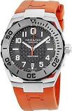 Hamilton Navy Sub Black Dial Stainless Steel Case Orange Rubber Strap Mens Watch H78615985