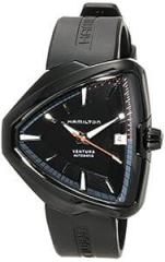 Hamilton Ventura Elvis80 Automatic Black Dial Black PVD Mens Watch H24585331