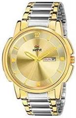 HEMT Analog Gold Dial Men's Watch HM GR095 GLD SLV