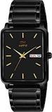 HEMT Analogue Men's Watch Black Dial Black Colored Strap HM GSQ213 BLK BLK