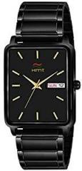 HEMT Analogue Men's Watch Black Dial Black Colored Strap HM GSQ213 BLK BLK