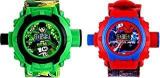 HILY Combo Of 2 Boy's And Girl's Analogue Digital 24 Image Projector Watch Multicolour