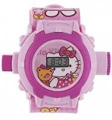 HILY Digital Unisex Child Watch Multicolored Dial Multicolored Strap