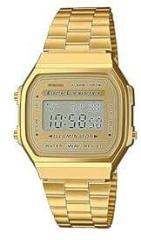 HORLOGE Sporty Digital with Alarm Chrono Full Gold Stainless Steel Unisex Watch