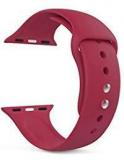 House Of Quirk IWatch Band 42mm Silicone Strap Maroon Watch NOT Included