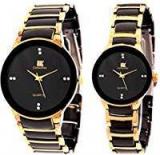 Iik Collection Watches Analogue Black Dial Men's And Women' Watch Iik013M 1002W