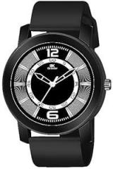 IIK COLLECTION Watches for Men Round Numerical Dial Analogue Men Watch|Long Battery Life|Stainless Steel Bracelet Black Chain with Long Lasting Polish/Adjustable Fixable Silicon Strap|Watches for Boys