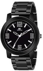 IIK COLLECTION Watches for Men Round Numerical Dial |Analogue Quartz Movemnet Mens Watch|Long Battery Life|Stainless Steel Adjustable Bracelet Black Chain with Long Lasting Polish| Watches for Boys