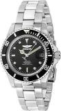 Invicta Stainless Steel Pro Diver Automatic Black Dial Analog Watch For Men 8926Ob, Silver Band