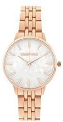 Joker & Witch Mini Nebula White Dial Rose Gold Metal Alloy Analogue Watch for Women