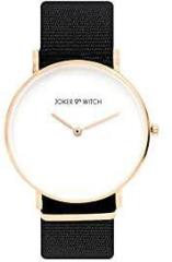 Joker & Witch Neo White Dial Black NATO Strap Unisex Watch