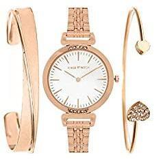 Joker & Witch Peace Rosegold Analog Watch Bracelet Set for Women