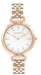 Joker & Witch Petite White Classic Rosegold Metallic Watch for Women