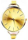 Joker & Witch Sleek Chic Analog Gold Dial Women's Watch