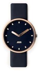 JOON Wrist Watch Midnight Royale Rose Gold Bezel with Midnight Blue Dial and Midnight Blue, Vegan Leather Strap, Japanese Quartz Movement, Unisex Urban Watch