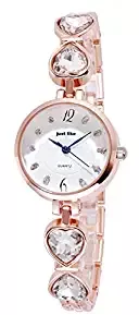 Rose Gold Heart Analog Wrist Watch for Girls