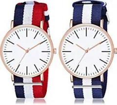 KATHIYAWADI SALES Analogue Unisex Watch White Dial Multi Colored Strap