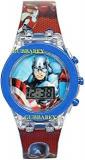 KushJay Digital Multicolour Unisex Kid's Dial Avenger Captain America Glowing Light Wrist Watch