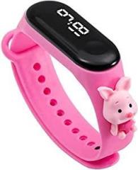 La Classe Watches Cartoon Character Digital Led Bracelet Unisex Band Watch for Boys & Girls