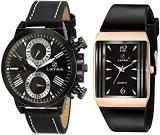 Lamkei Imported Analogue Quartz Black Dial Unisex Watch LMC 016