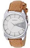 Laurels Invictus White Dial Day And Date Function Wrist Watch For Men