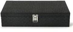 LEDO Watch Box Case Organizer Holder For Unisex 12 Slots Of Watches, Black Color