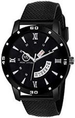 LIMESTONE Montvitton Analogue Men's Watch Black Dial Black Colored Strap