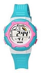 Lionmati Waterproof Digital Unisex Kids Watch with Alarm, Sound, Stopwatch, Night Light Multicolor Dial, Multicolor Band