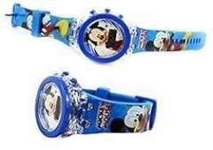 LOL store Trendy Mickey Mouse Character Digital Kids Watches with Glowing Light for Boys Girls Unisex Blue Colored [3 10 Years] 1pc